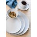 Assiette plate en céramique blanche D22cm Assiette plate en céramique blanche D22cm