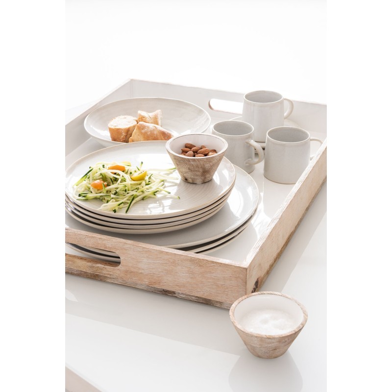 Assiette plate en céramique blanche D27.5cm