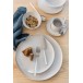 Assiette plate en céramique blanche D27.5cm