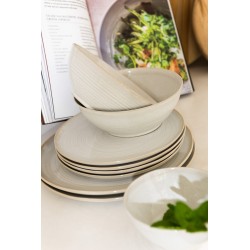 Assiette plate en céramique blanche D27.5cm