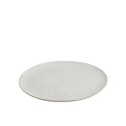 Assiette plate en céramique blanche D27.5cm
