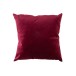 Cuscino quadrato in velluto rosso bordeaux 45x45cm Cuscino quadrato in velluto rosso bordeaux 45x45cm