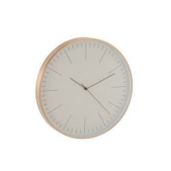 Horloge murale aluminium doré 40 cm