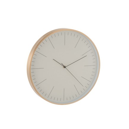 Horloge murale aluminium doré 40 cm