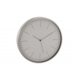 Horloge Gerbert Aluminium Gris