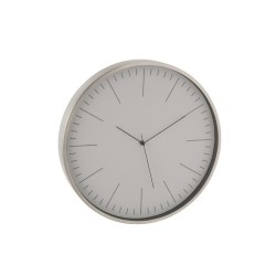 Horloge murale aluminium gris 40 cm