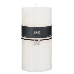 Bougie cylindrique 140H en Paraffine blanc 10x10x20 cm