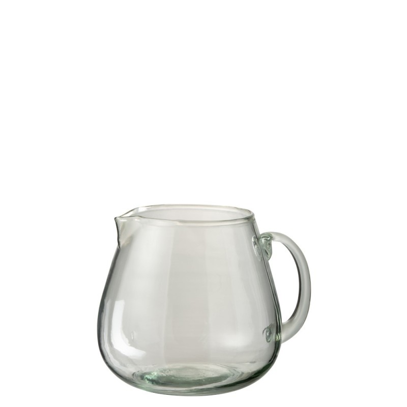 Carafe en verre transparent H18cm