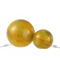 Lámpara de bola de vidrio amarillo para colocar de 29x29x29 cm