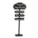 PANNEAU INDICATEUR LED VILLAGE PERE NOEL METAL NOIR/BLANC PANNEAU INDICATEUR LED VILLAGE PERE NOEL METAL NOIR/BLANC
