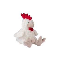 GALLINA PELUCHE BEIS/ROJO LARGE
