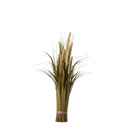 Fagot d’herbes avec graminées en plastique marron et vert 9x9x62 cm