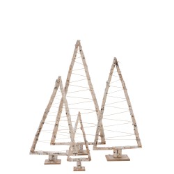 SAPIN DE NOEL TRIANGLE BRANCHES BOIS BLANC EXTRA LARGE