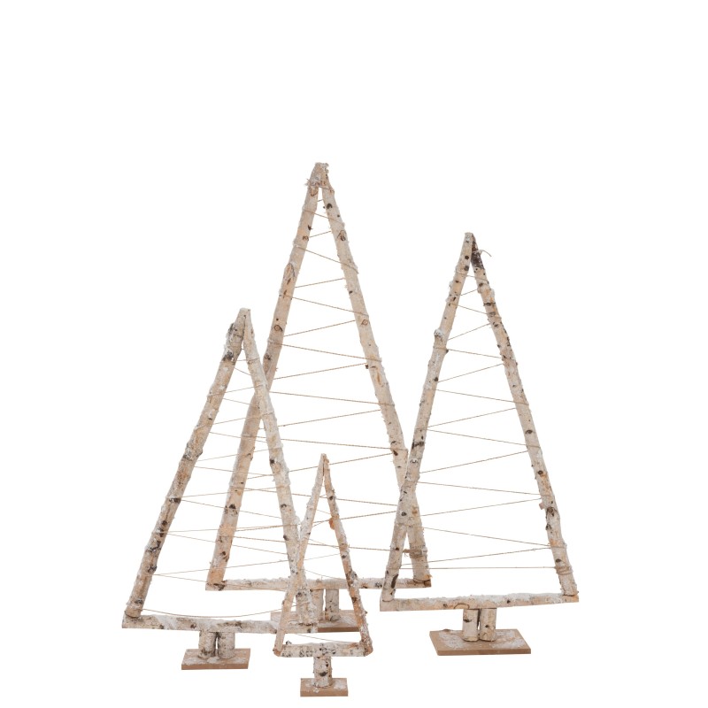SAPIN DE NOEL TRIANGLE BRANCHES BOIS BLANC EXTRA LARGE