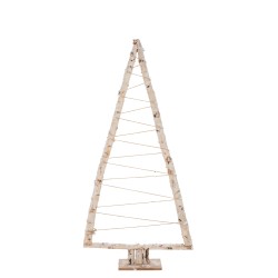 SAPIN DE NOEL TRIANGLE BRANCHES BOIS BLANC EXTRA LARGE