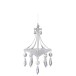 Lustre suspendus en verre transparent 12x12x22cm