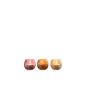 Set de 3 photophores rond en verre multicouleur 6x6x6 cm Set de 3 photophores rond en verre multicouleur 6x6x6 cm