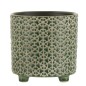 Macetero de pie de cerámica verde 14x14x13,5cm Macetero de pie de cerámica verde 14x14x13,5cm