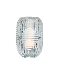 Photophore en verre transparent 9x9x13 cm