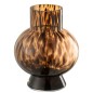 Vase boule en verre marron 17x17x22 cm Vase boule en verre marron 17x17x22 cm