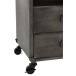 Meuble bas avec tiroirs en métal gris 45x35,5x57cm Meuble bas avec tiroirs en métal gris 45x35,5x57cm