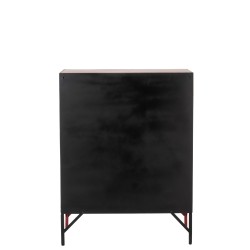 Armario de metal rojo con 9 puertas con llave 86x42x113.7cm