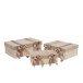 Set De 3 Boite Velours/Satin Beige