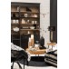 Bibliotheque + Echelle Bois Noir/Naturel