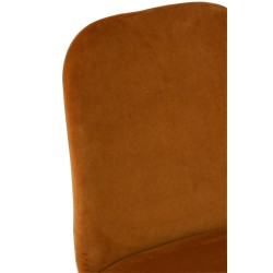CHAISE CLAIRE METAL/TEXTILE OCRE