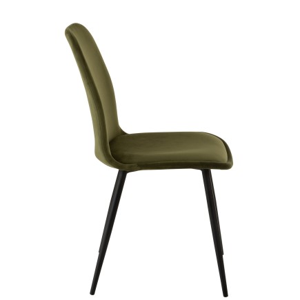 Silla de Tela Verde 46.5x44.5x86cm