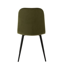 Silla de Tela Verde 46.5x44.5x86cm