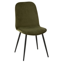 Silla de Tela Verde 46.5x44.5x86cm
