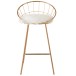 Chaise de bar ronde en métal or 54x52x102 cm Chaise de bar ronde en métal or 54x52x102 cm