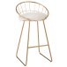 Chaise de bar ronde en métal or 54x52x102 cm Chaise de bar ronde en métal or 54x52x102 cm