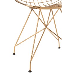 Silla charlotte metal oro