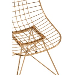 Silla charlotte metal oro