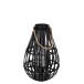 Lanterna in legno nero 41x41x70 cm