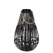 Lanterna in legno nero 42x42x90 cm Lanterna in legno nero 42x42x90 cm