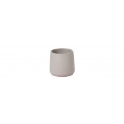 Macetero redondo de cerámica gris 13x15x13cm