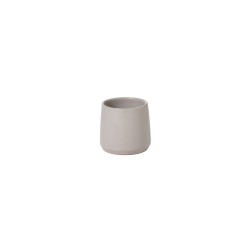 Vaso di fiori rotonda in ceramica grigia 13x15x13cm
