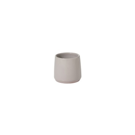 Vaso di fiori rotonda in ceramica grigia 13x15x13cm