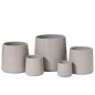 Macetero redondo de cerámica gris 13x15x13cm Macetero redondo de cerámica gris 13x15x13cm