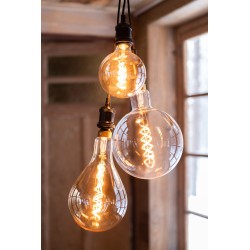 Ampoule E27 en verre transparent 20x20x30 cm