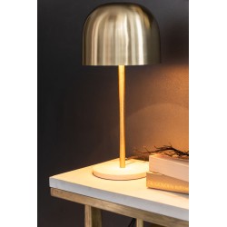 Lampe de table en métal or 20.5x20.5x49 cm