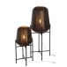 Lampe Orientale Fine Sur Pied Metal Noir Large