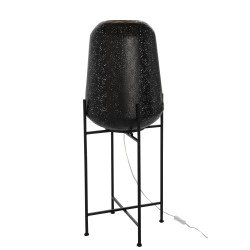 Lampe Orientale Fine Sur Pied Metal Noir Large