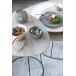Table basse avec plateau ovale en bois