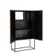 Armoire 2 portes en bois naturel 90x40x160 cm Armoire 2 portes en bois naturel 90x40x160 cm