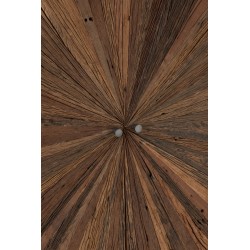 Armoire 2 portes en bois naturel 90x40x160 cm