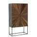 Armoire 2 portes en bois naturel 90x40x160 cm Armoire 2 portes en bois naturel 90x40x160 cm